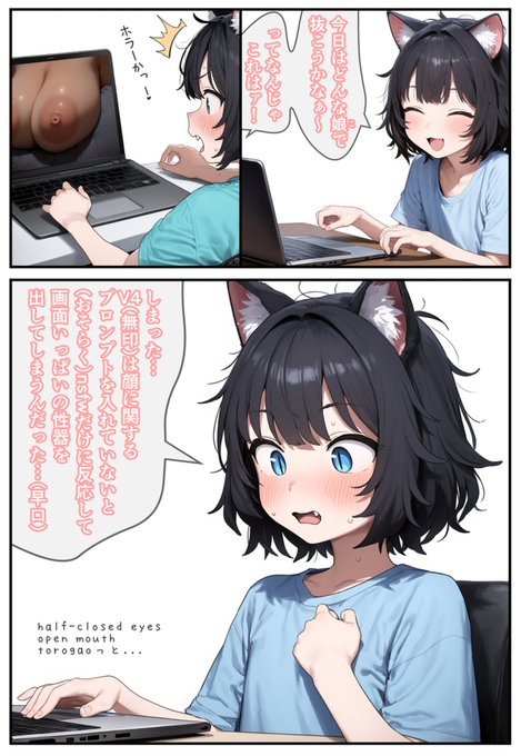 NovelAI V4あるある漫画 