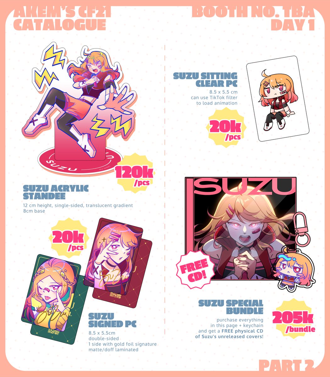 akeming_'s tweet photo. 【🔁 + 🩷 appreciated!】

Akem's #CF21 PO Batch 2 is now open! ✨

🗓️ 21-30 Sept
📌 Ikan Sejahtera (Day 1 - Booth No. TBA)
💌 Pick-up &amp; Local mail order
🛍️ Fandom: UTAU/UTAUloid, Original
🔗 https://t.co/QM4clco4Lf

#CFXXI #CF21Catalog #comifuro21 https://t.co/nPONhMkzTJ