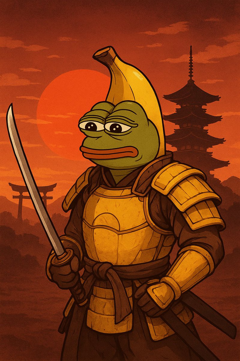 Bpepe324's tweet photo. ⚔️🍌🐸
The Legend of Banana Pepe Coin begins…
A new era is coming, stronger, sharper, and ready to conquer! 🚀✨

#BananaPepe #BPC #MemeCoin #CryptoCommunity #ToTheMoon https://t.co/pTyFR7i0Ze
