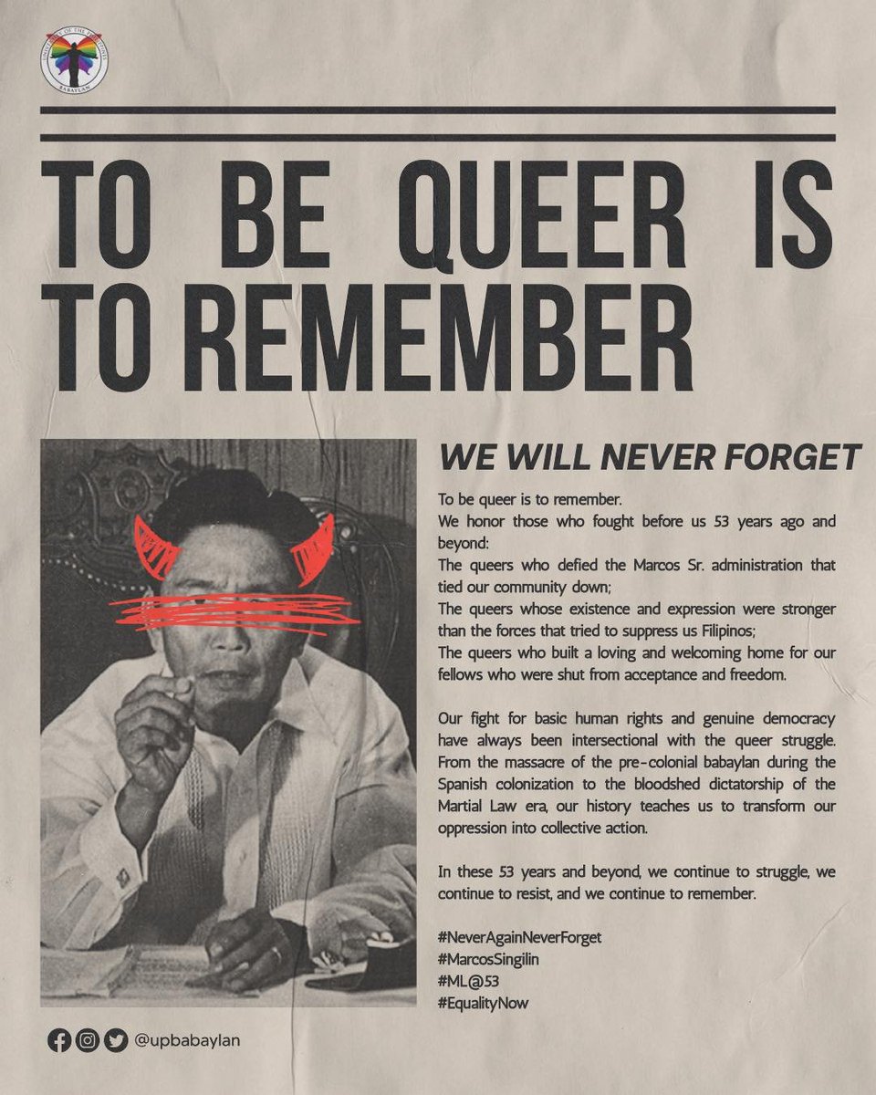 UP Babaylan 🏳️‍🌈🏳️‍⚧️ #SOGIEEqualityNow tweet media