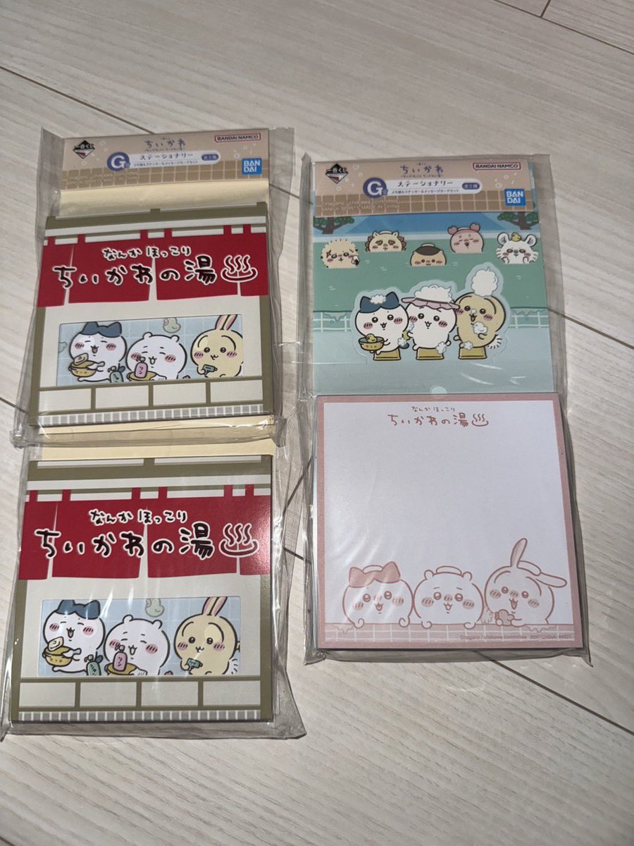 gun_jo_g's tweet photo. 【交換・譲渡】
ちいかわ 1番くじ 

求)定価+送料>Ｅ賞くりまんじゅう・シーサー優先、H章巾着

譲)画像4枚(F、G、H賞)、ラストワン賞

ラストワンは譲渡のみ、下位賞より各賞2個ずつ以上7個の同時引取りをお願いいたします
都内、千葉手渡し、もしくは郵送にて

どなたでもお声かけください https://t.co/I92O1SmfQR