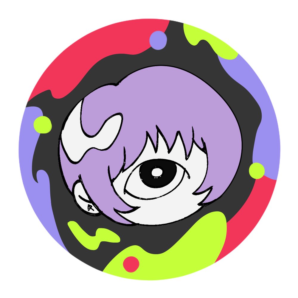 #新しいプロフィール画像
初めてアイコンを変えた〜ッ！！
(紫髪になったよ)