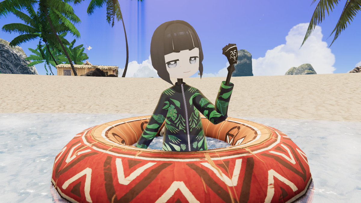 tuyuj_photo's tweet photo. やっぱね、浮き輪がないとね… #VRChat #Deep_Blue https://t.co/BwMvYMDICQ