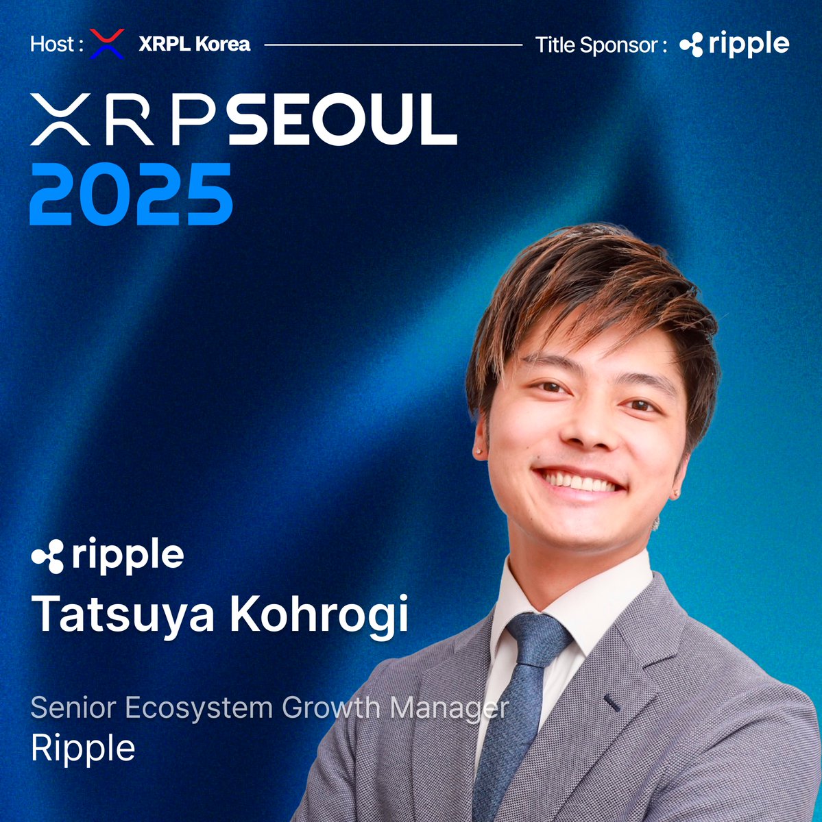 Please welcome <a href="/tatsuya_kohrogi/">Tats {X}</a>, Senior Ecosystem Growth Manager at <a href="/Ripple/">Ripple</a>.

He leads the strategic expansion of the XRP Ledger by building partnerships, supporting developers, and fostering innovation, with a focus on APAC growth. With over a decade in technology, fintech, and