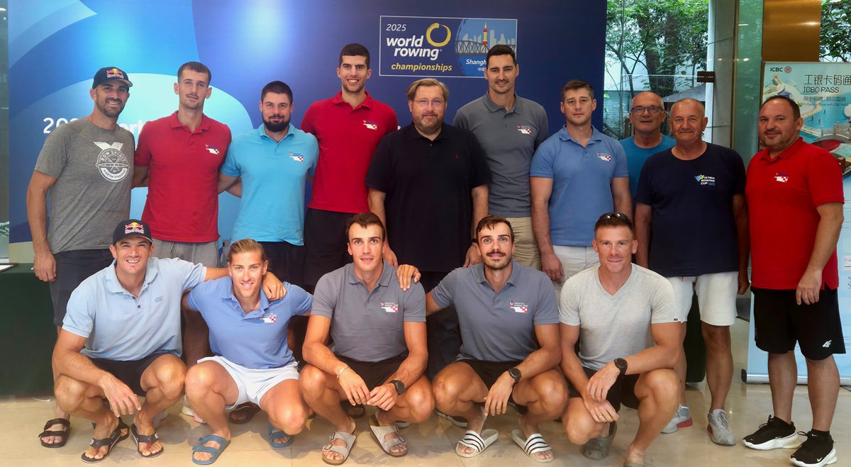 Wishing a lot of success at the 2025 <a href="/WorldRowing/">World Rowing</a> Championships starting in Shanghai today to our enthusiastic <a href="/crorowing/">Cro Rowing</a> team, with <a href="/SinkovicBros/">Sinkovic Brothers</a> that brought so much joy and Olympic medals to Croatia so far <a href="/hrv_olimp_odbor/">Hrvatski olimpijski odbor</a>!