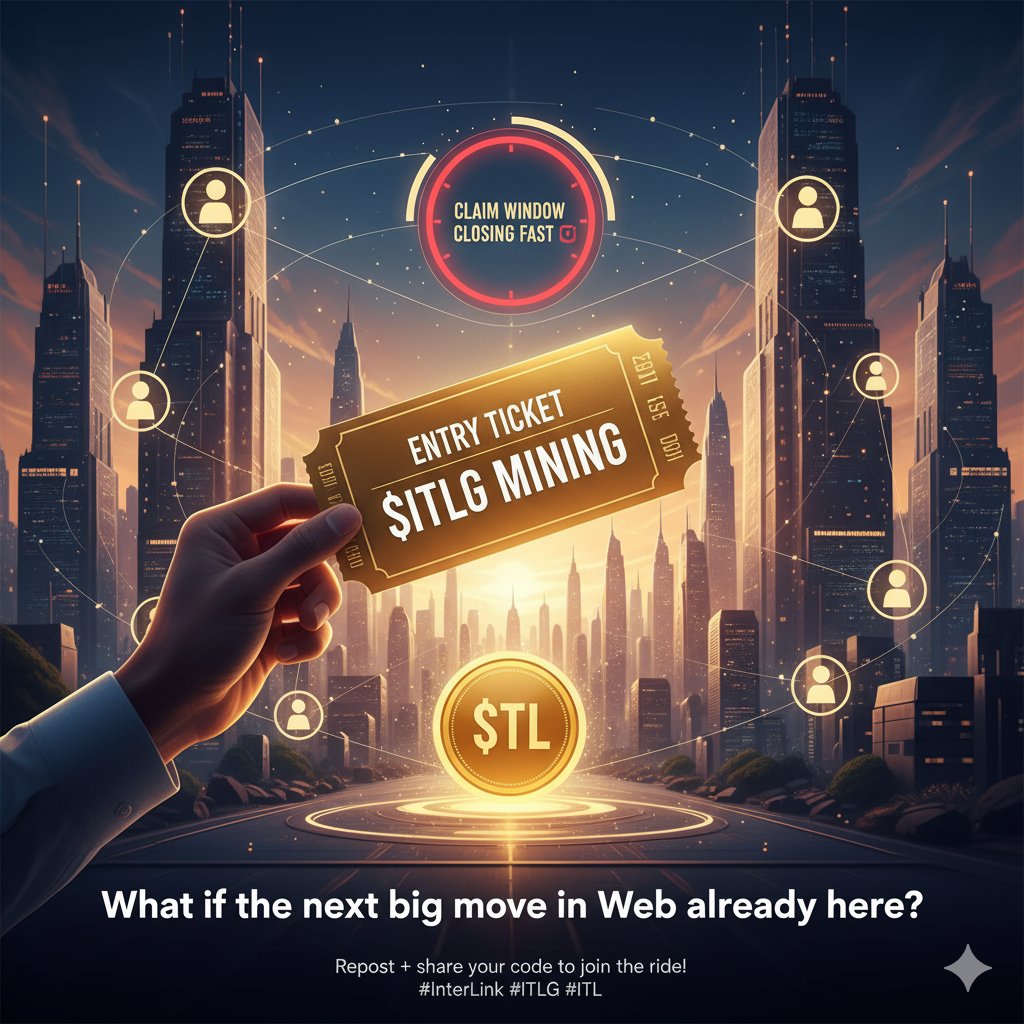 Interlink Network Ethiopian (@interlinklabset) on Twitter photo What if the next big move in Web3 is already here?
$ITL is setting the stage, and $ITLG mining is the entry ticket. ποΈ
The claim window is closing fast β³
Repost + share your code to join the ride!
#InterLink #ITLG #ITL What if the next big move in Web3 is already here?
$ITL is setting the stage, and $ITLG mining is the entry ticket. ποΈ
The claim window is closing fast β³
Repost + share your code to join the ride!
#InterLink #ITLG #ITL