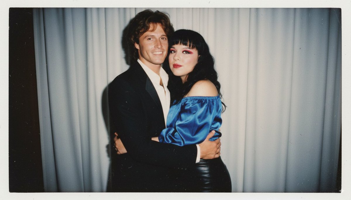 I need editing tools taken away from me bc what do you mean I'm playing around on a Saturday night making pretend pictures of me and Andy Gibb LOL