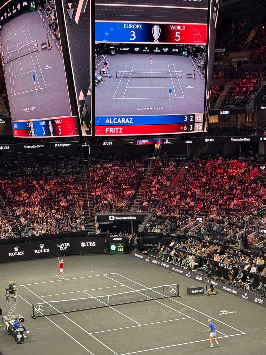 watching tennis at this level irl is absolutely insane. did not think i’d see alcaraz playing (and potentially losing lol)