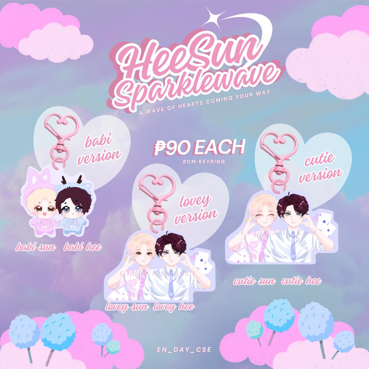EN_DAY_CSE's tweet photo. °❀⋆ ᴄᴀʀᴅᴠᴇʀꜱᴇ ꜱᴇʀɪᴇꜱ .ೃ࿔*:･ 
heesun sparklewave

wave of hearts coming your way!

buy exclusive keyrings🩵🩷
🖇️https://t.co/ctz4D68F0g

🎀₱90 each if getting 1 version
🎀₱240 if getting all 3 versions
🗓️DOO: October 5

🏷️heeseung sunoo art artwork babi lovey cutie https://t.co/hYdFBbDoq9
