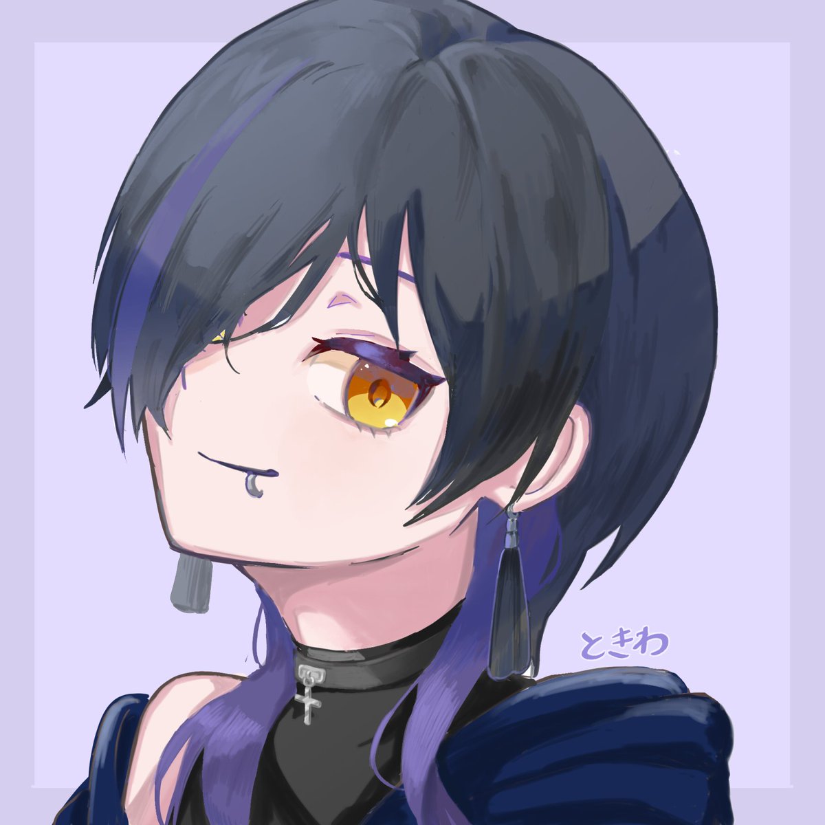 リクエストありがとうございました！🟨🟪
 #Skeb  #Commission