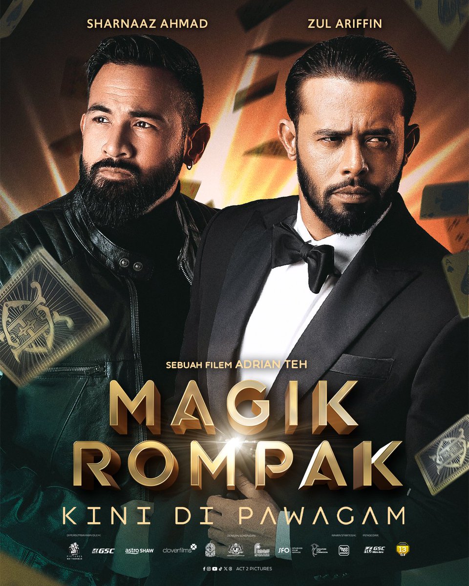 Game on. 🎭 

Bila plan jadi magik, rompakan akan jadi EPIK.

Jangan lepaskan peluang untuk saksikan lakonan mantap Zul Ariffin &amp; Sharnaaz Ahmad dalam #MagikRompak, kini tayang di pawagam seluruh Malaysia! 

#MagikRompak