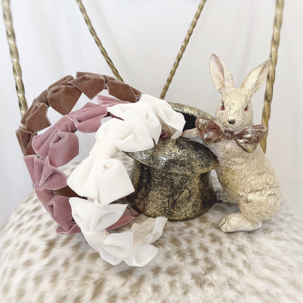 メロディバスケット リボンいっぱいカチューシャ ベルベット モーヴ メロディバスケット リボンいっぱいカチューシャ ベルベット モーヴ