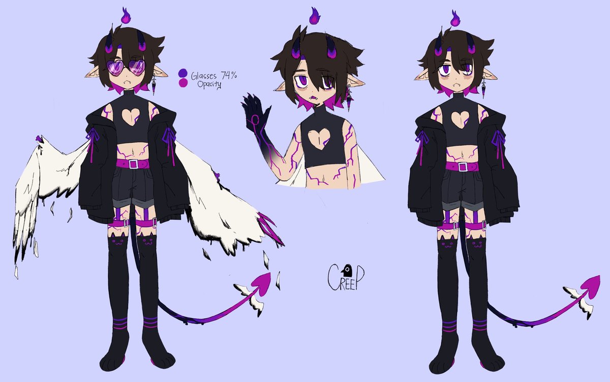 SmallBeanRP's tweet image. Dropping them here

They are basically a fallen angel turned Incubus :D