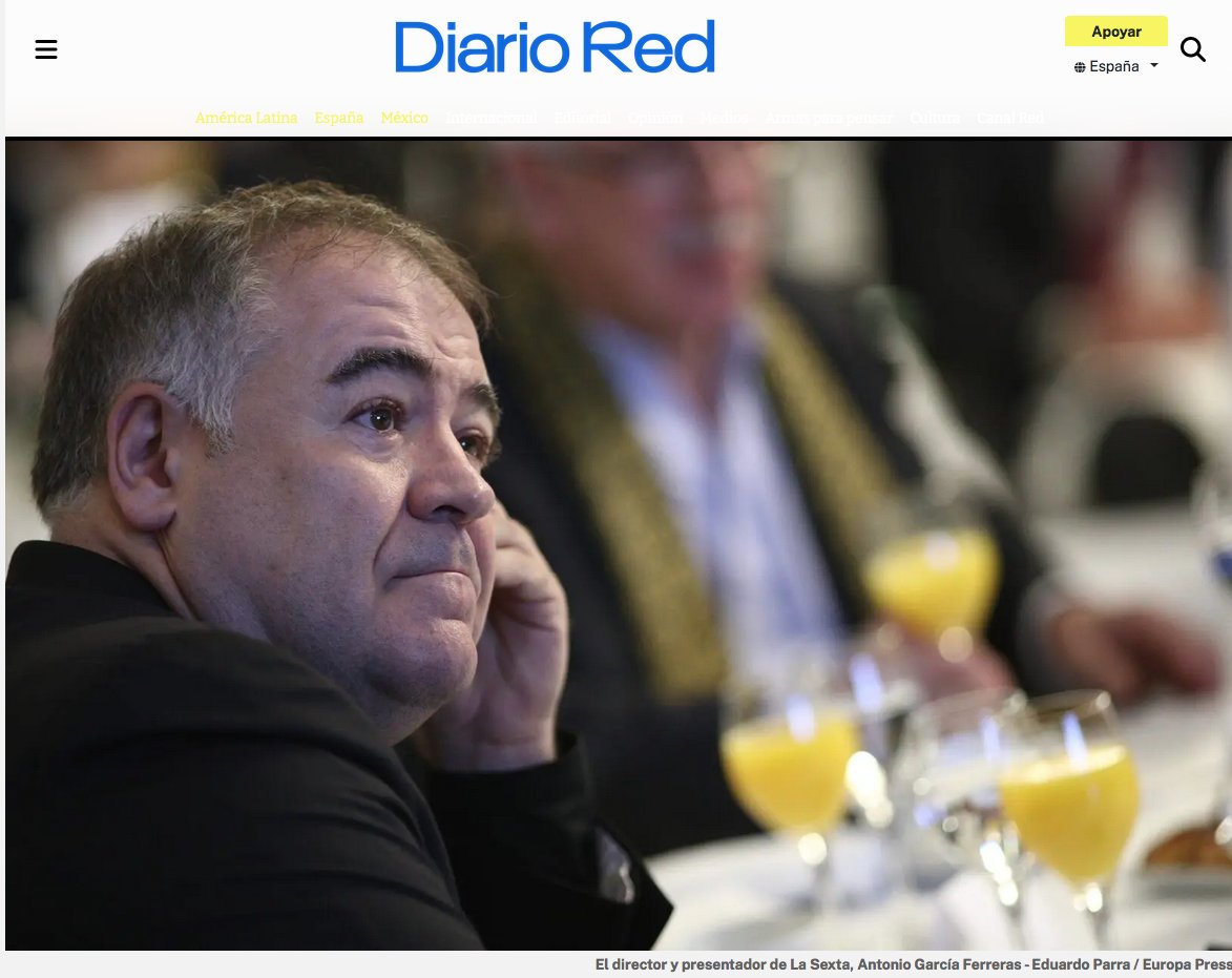 La audiencia castiga a Ferreras en beneficio d Javier Ruiz y sitúa Al Rojo Vivo en mínimos históricos
Los malos datos han obligado a La Sexta a adelantar sus informativos para restarle tiempo al que fuera el programa líder dl debate político d las mañanas

diario-red.com/articulo/medio…