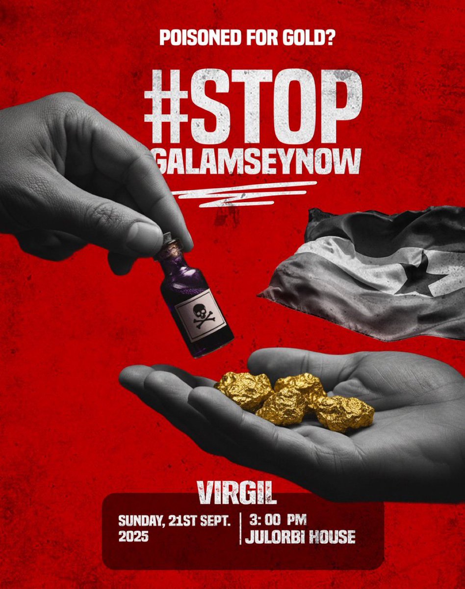 _sneakernyame's tweet image. Repost heavily ! 
Today ! 
#StopGalamseyNow