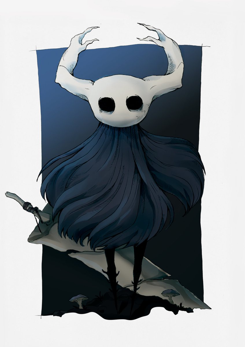 FDesuka's tweet photo. Ghost :D 
#hollowknight #hollowknightfanart #hollowknightart https://t.co/co9ZYVmT9X