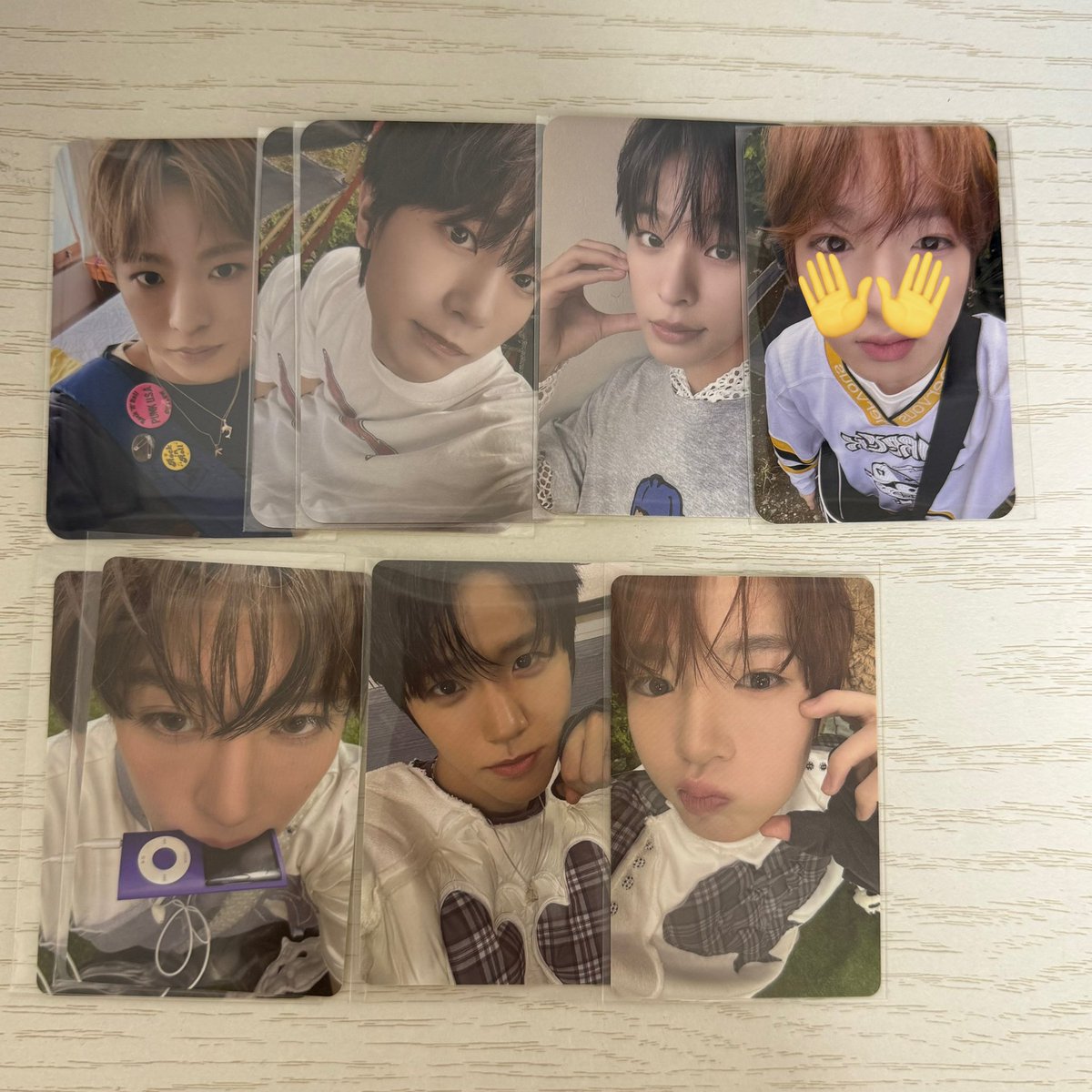 jdmjsono1's tweet photo. NCTWISH トレカ 交換

譲：1.2枚目
求：3枚目 
       または同異種 シオン >>リク

ご検討よろしくお願いいたします

シオン リク ユウシ ジェヒ リョウ サクヤ
#nctwish交換 https://t.co/fFeP42hQAU