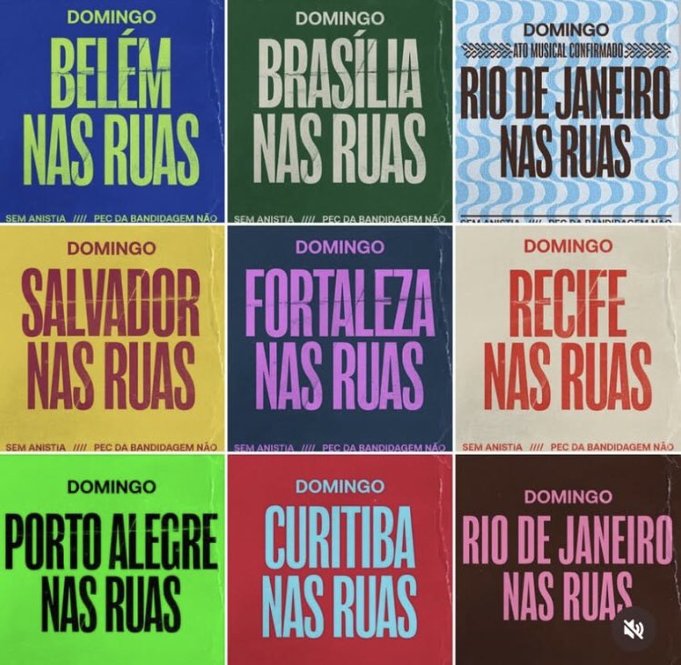 É hoje! 
BRASIL QUER JUSTIÇA
POVO CONTRA ANISTIA 
PACIFICA COM PRISÃO 
TRABALHEM PARA O POVO
CONGRESSO SEM BANDIDAGEM
HOJE É POVO NA RUA