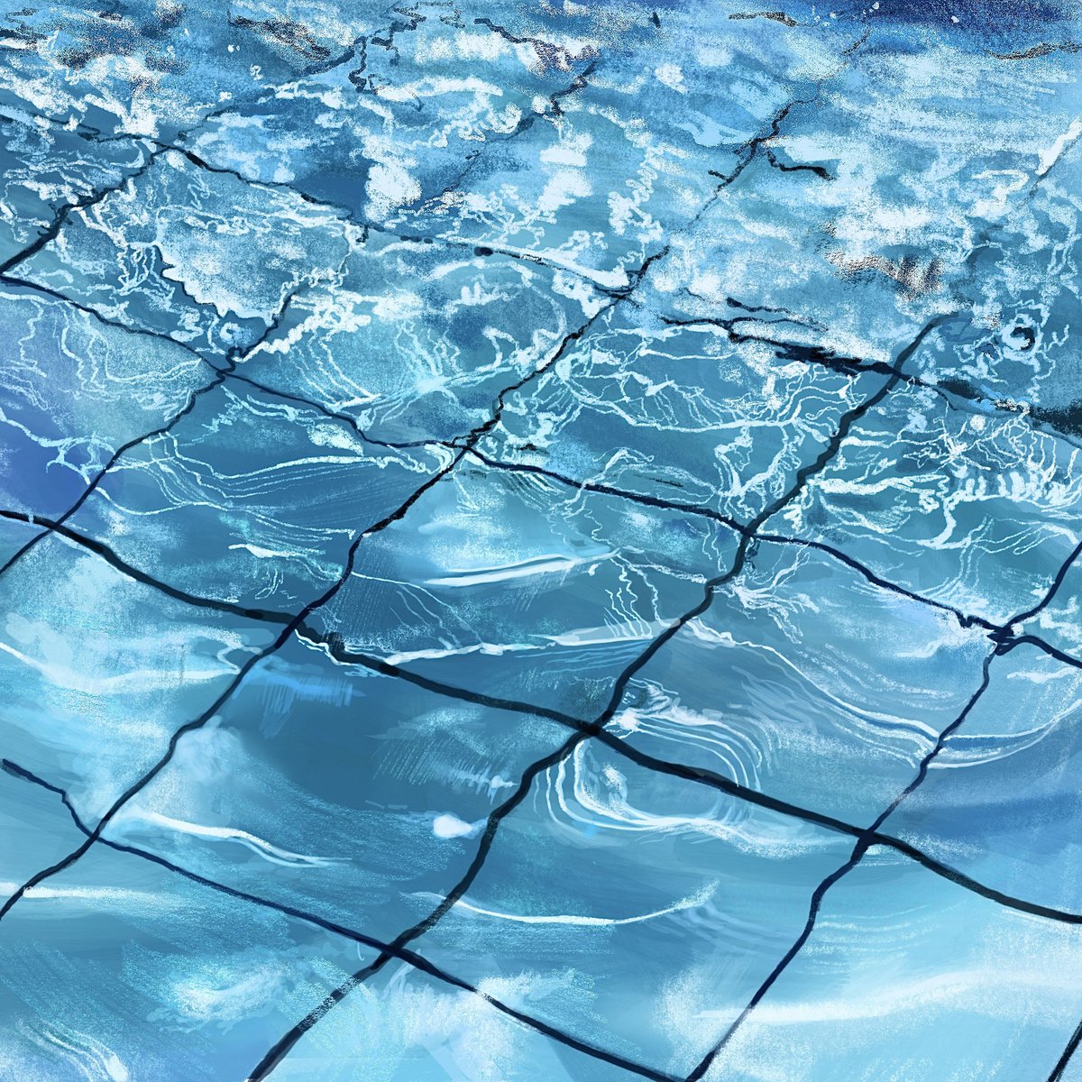 水の透明感頑張ったので見てほしい､､､っていう絵