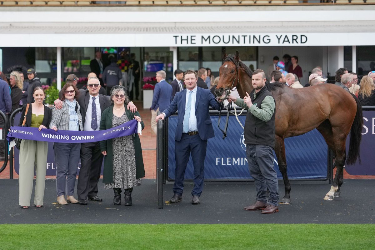 FlemingtonVRC's tweet image. First metro win for Rory Hunter and Autumn Mystery wins a ticket to the Howden Victoria Derby! 🎩

#SpringRacing