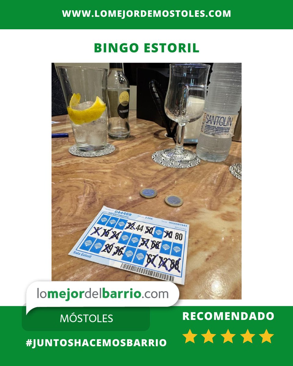 🎉🎉 Cuando cae la noche… ¡empieza la diversión en 𝐁𝐢𝐧𝐠𝐨 𝐄𝐬𝐭𝐨𝐫𝐢𝐥! 🌙⁣
✅ Bingo en vivo⁣
✅ Tapas y cañas⁣
✅ Un ambiente único que solo encuentras en Móstoles⁣
⁣
👉 ¿Quién se apunta a una 𝐁𝐢𝐧𝐠𝐨 𝐍𝐢𝐠𝐡𝐭 esta semana? ¡Te esperamos con las bolas listas!