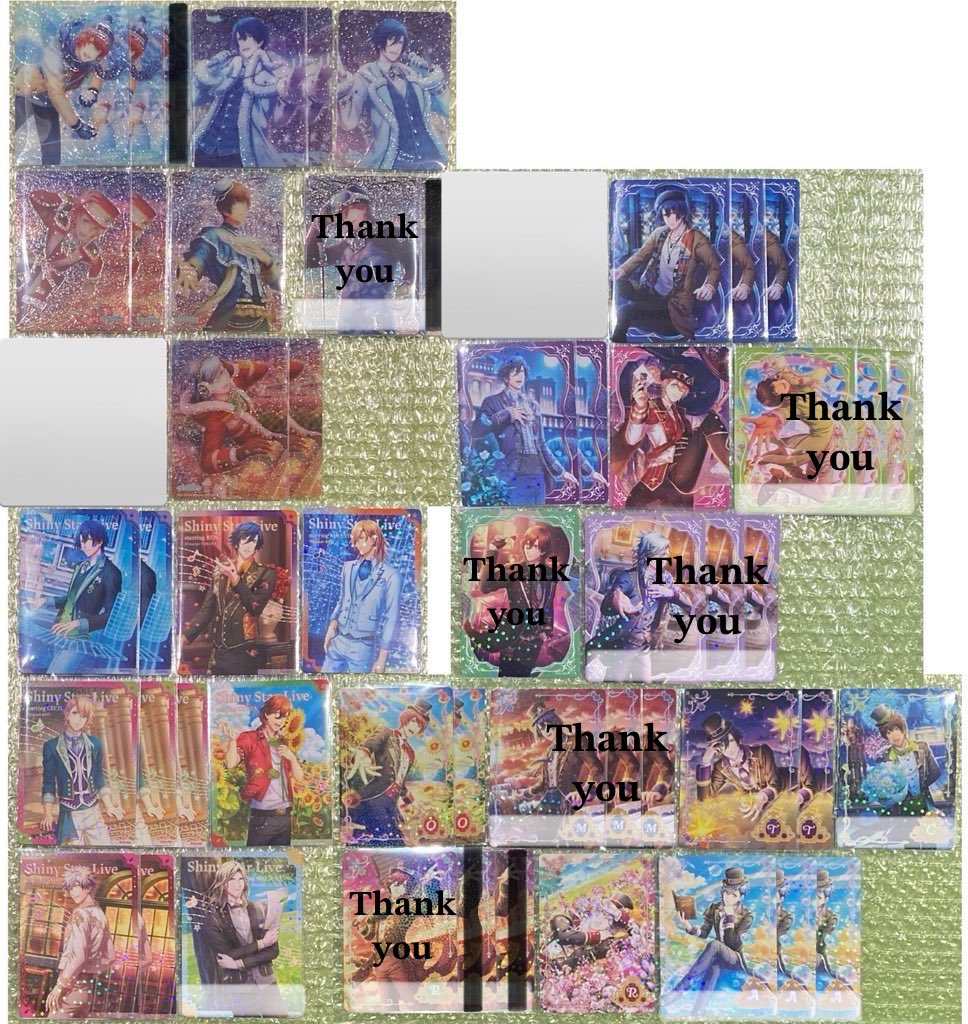 kanaumia3's tweet photo. うたプリ[交換]ビジュコレ N ノーマル アニメイト 特典

譲:画像2~4枚目
求:那月(画像1枚目)

無印1枚につき白線からも1枚お迎え下さい。
複数ご提供可能です、お気軽にご相談下さい。
検索からもお声がけお待ちしております。 https://t.co/QgSURSLU05
