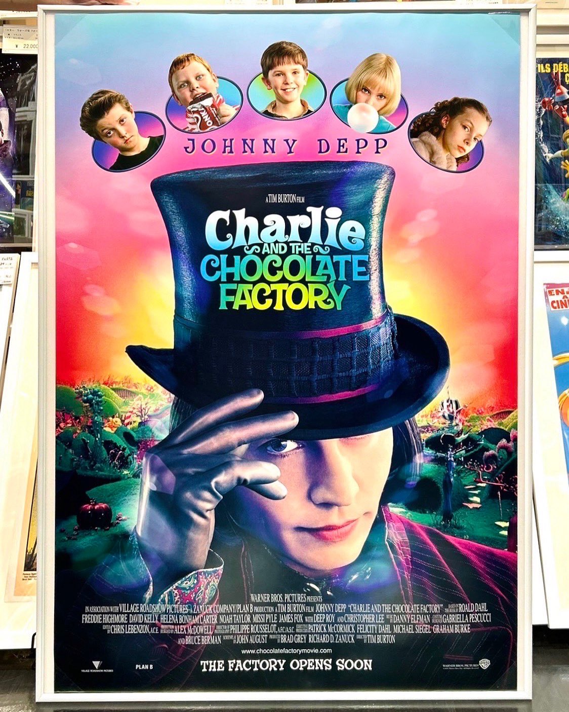 【最終値下げ】チャーリーとチョコレート工場 ティムバートン ポスター 洋画 最終値下げ】チャーリーとチョコレート工場 ティムバートン ポスター