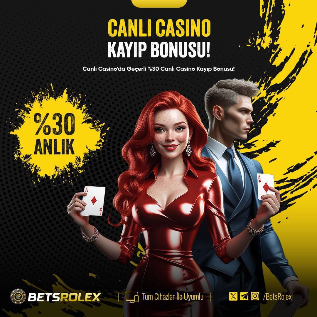 🔥 BetsRolex’te %30 Canlı Casino Kayıp Bonusu! 🔥

İster #blackjack ister #rulet hiç fark etmez ! 

%30 Kayıp Bonusu ile kaybettiğinizin 3'te 1’ini geri alıyorsunuz! Bu fırsat kaçmaz! 💸

Hemen harekete geç, kayıplarını geri al, kazancını katla! 🚀

👑 betsrolex.work/hsw9t