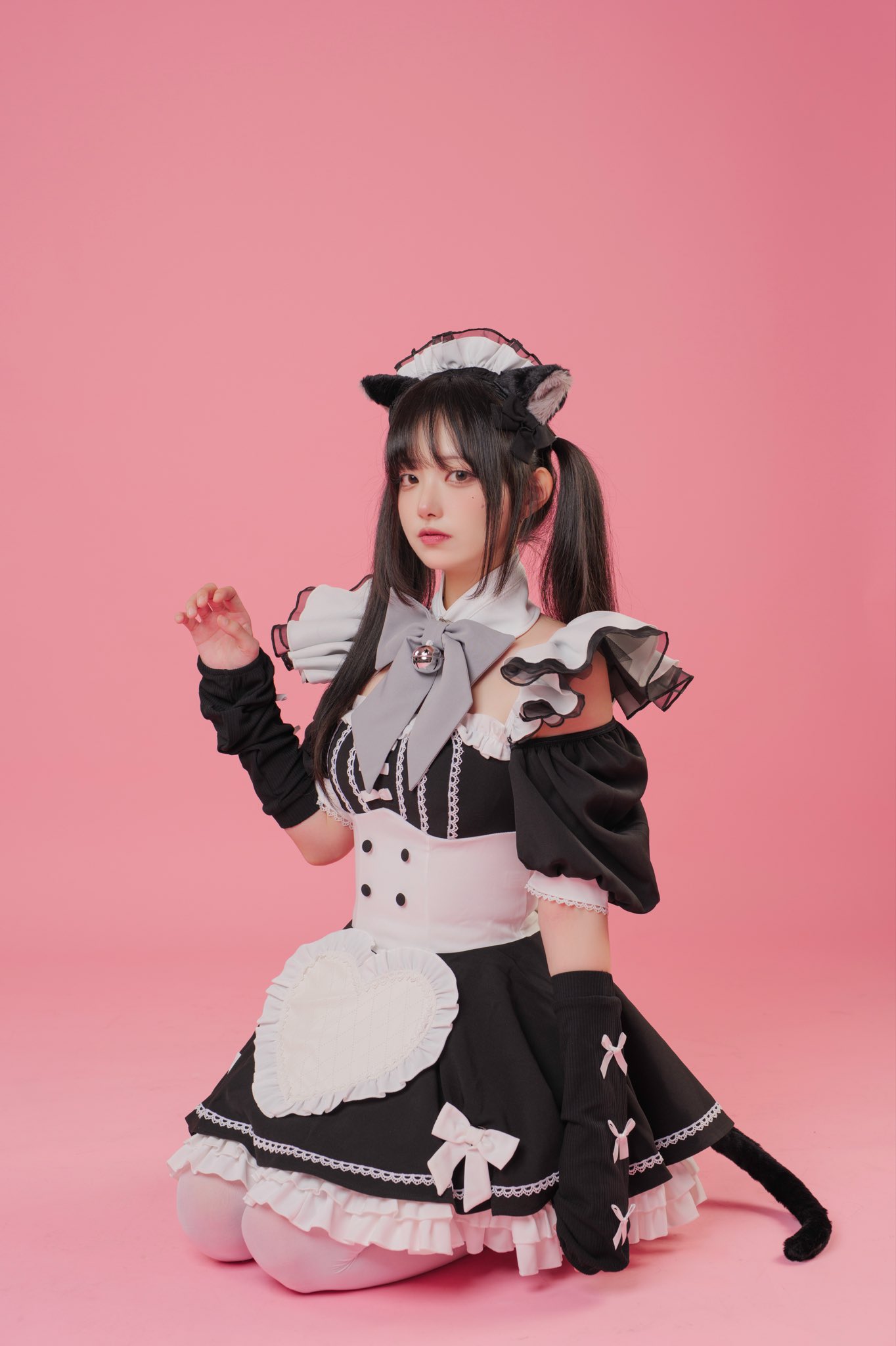 ♡ Malymoon ラブデコレイトミャオメイド ブラック 即日発送】ラブデコレイトミャオメイド《オリジナルコスプレ11点