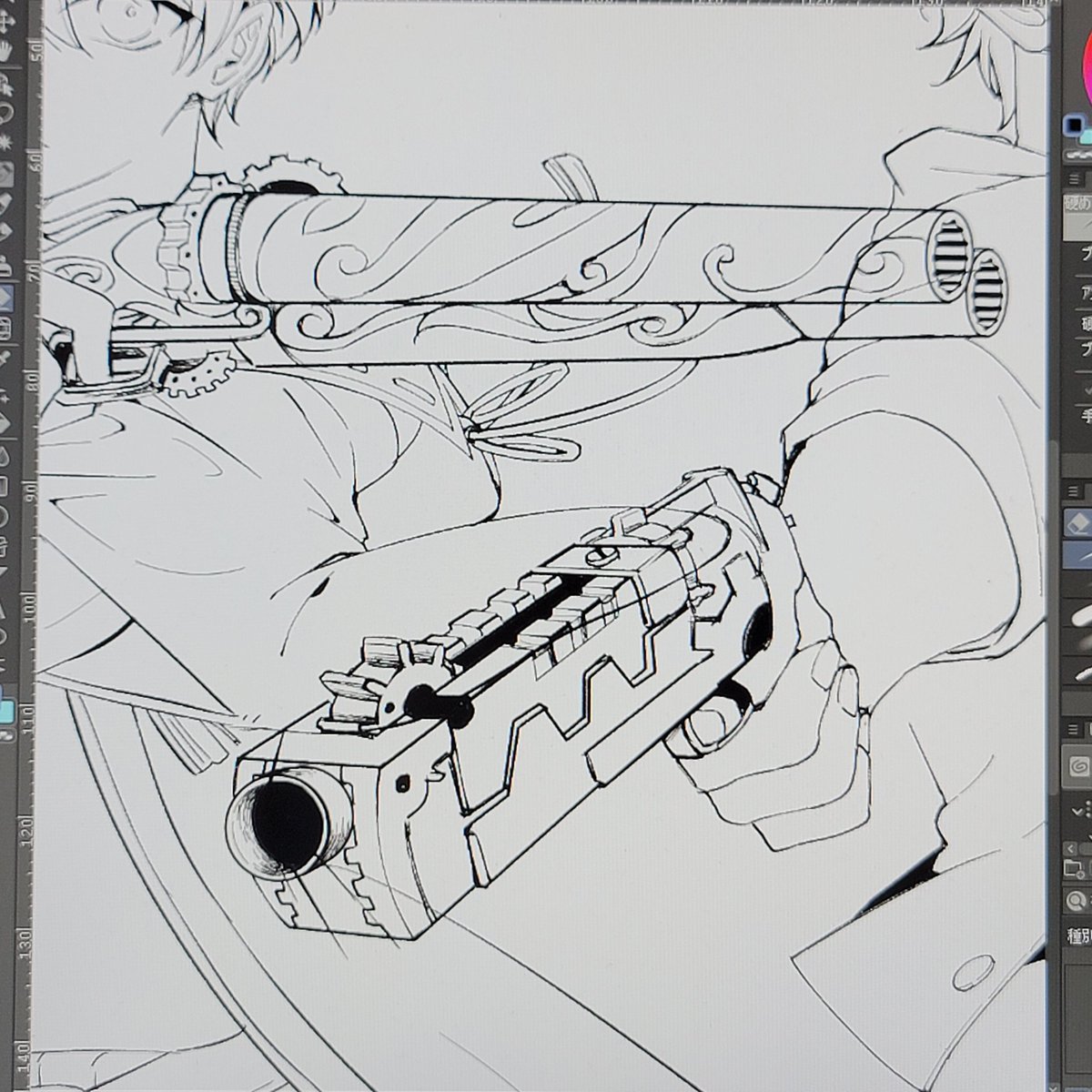 武器本当に描きたくないすぎる 