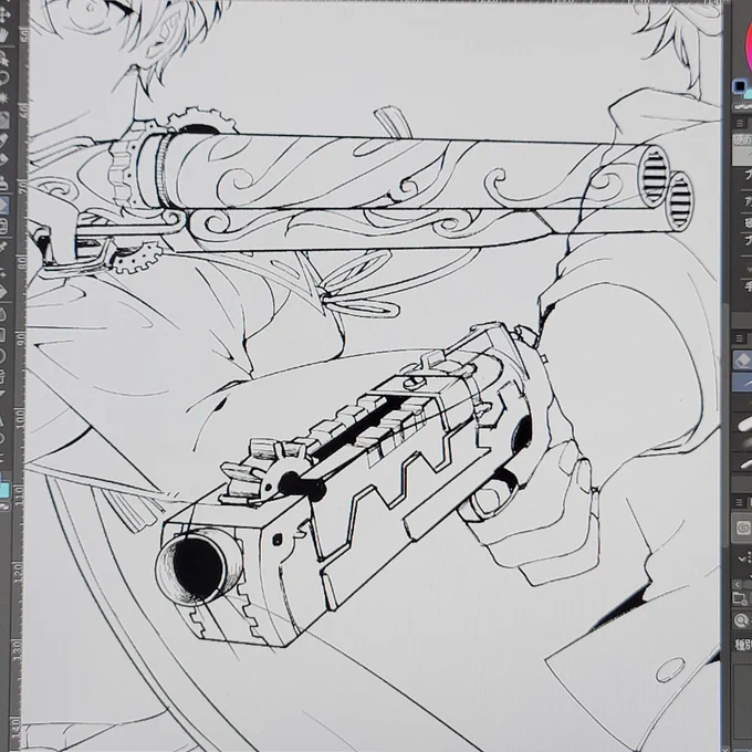 武器本当に描きたくないすぎる 