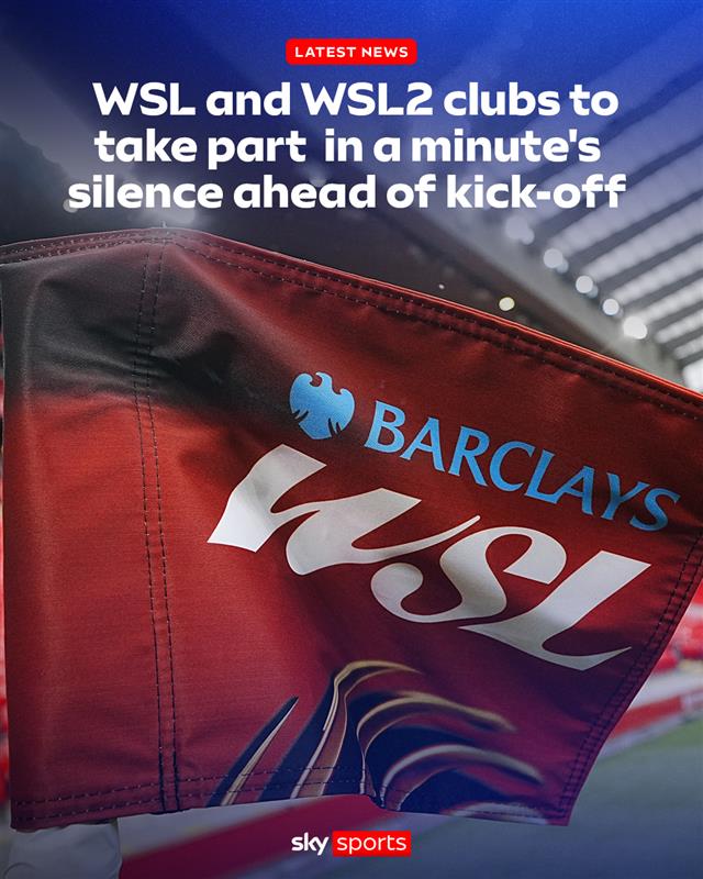 Clubs across the Barclays WSL and Barclays WSL2 will take part in a minute's silence ahead of kick-off at games today in memory of Matt Beard following his passing.