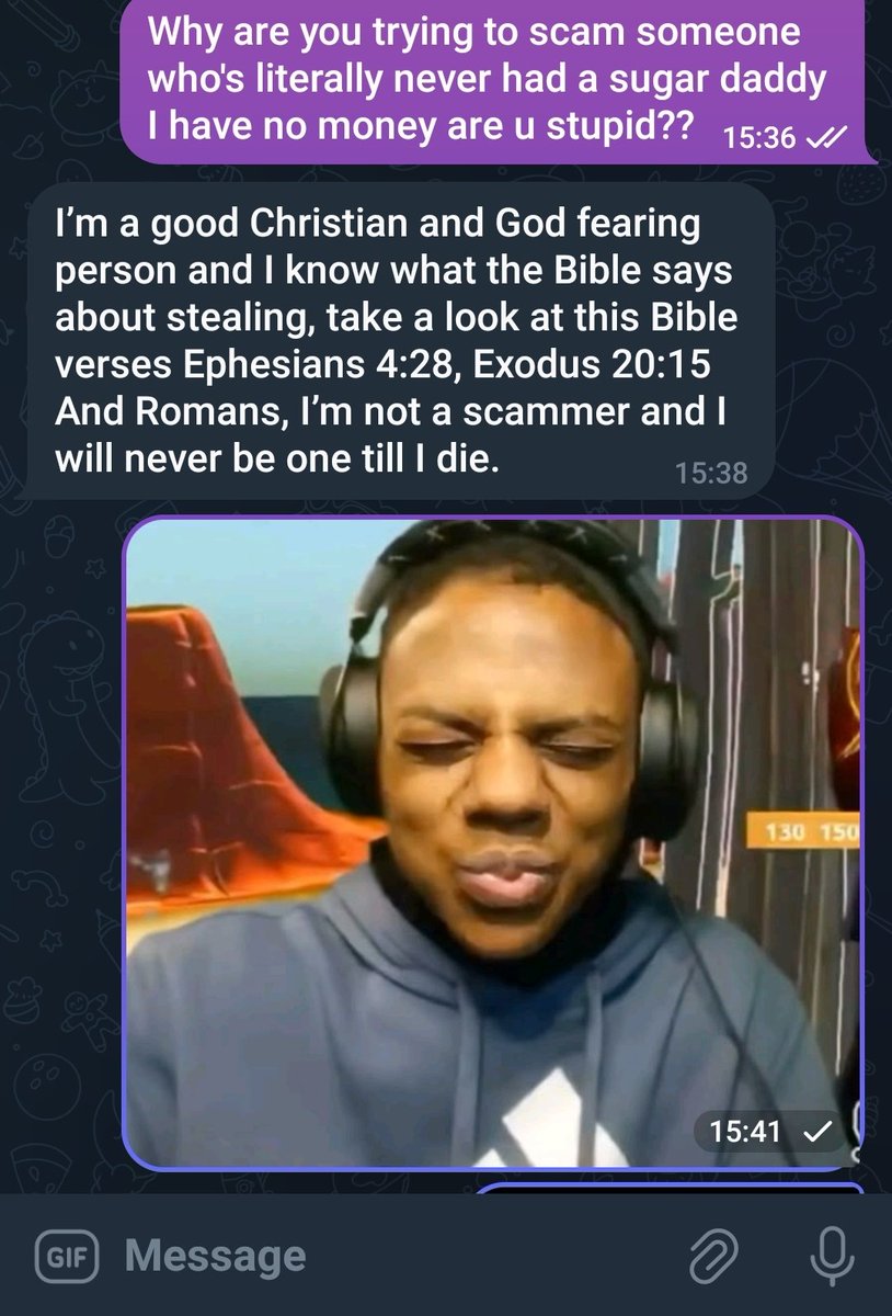 MagicMaeve2686's tweet photo. Don't try to scam me, I will figure it out after 2-3 messages and block you🤣🤣
Plus there is nothing to scam. I don't have money nigga. https://t.co/DsKR8TBxhJ