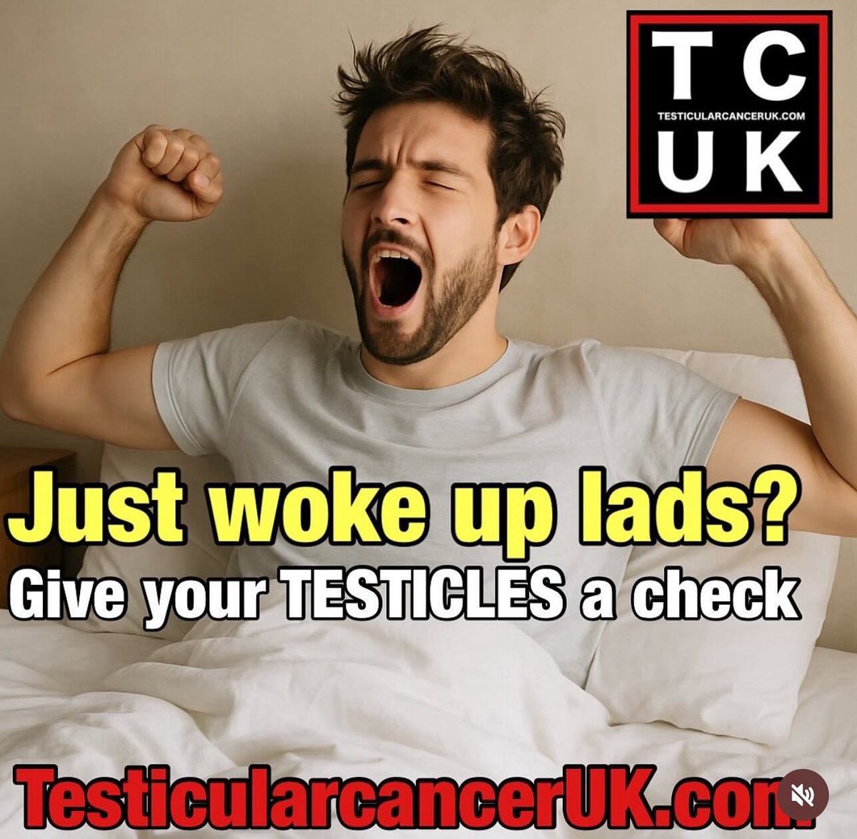 TesticularUK's tweet photo. #sunday reminder lads
#testicularcancer
#testicularcancer survivors video interviews . Talking about life on chemo , IVF , mental health
https://t.co/wqig5r9E3H
#testicularcanceruk #cancer #mentalhealth #MensHealthMatters #menshealth #germcell #bravery #oncologyresearch https://t.co/0YzGWtmTFB