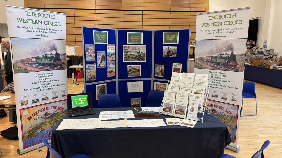 LSWR_SWC's tweet image. We have our membership stand at the Scaleforum exhibition today at The Cressex School, High Wycombe doors close at 4pm. 
Come along and say hello, if you are not already a member of the South Western Circle you can join us at the show.