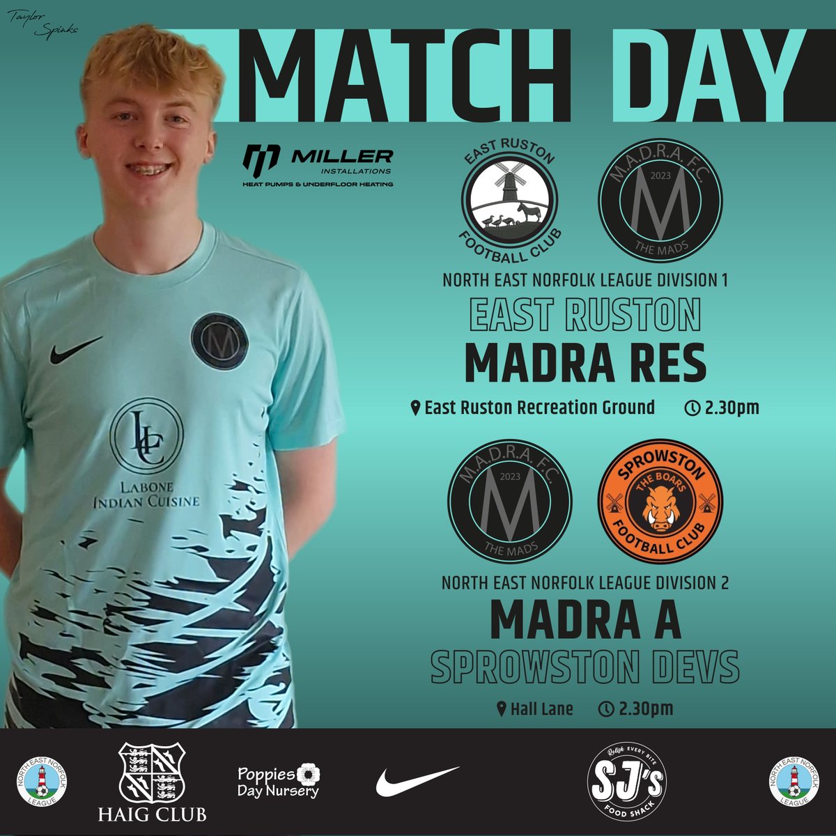 MADRA FC (@madrafc) on Twitter photo ๐ ๐๐ง๐๐ ๐๐๐ฌ
Reserves on the road as they face <a href="/EastRustonFC/">East Ruston FC</a>.
A Team welcome <a href="/fc_sprowston23/">SPROWSTON FC</a> Development to Hall Lane.
Bar open from midday.
#UpTheMads #OneStepBeyond ๐ ๐๐ง๐๐ ๐๐๐ฌ
Reserves on the road as they face <a href="/EastRustonFC/">East Ruston FC</a>.
A Team welcome <a href="/fc_sprowston23/">SPROWSTON FC</a> Development to Hall Lane.
Bar open from midday.
#UpTheMads #OneStepBeyond