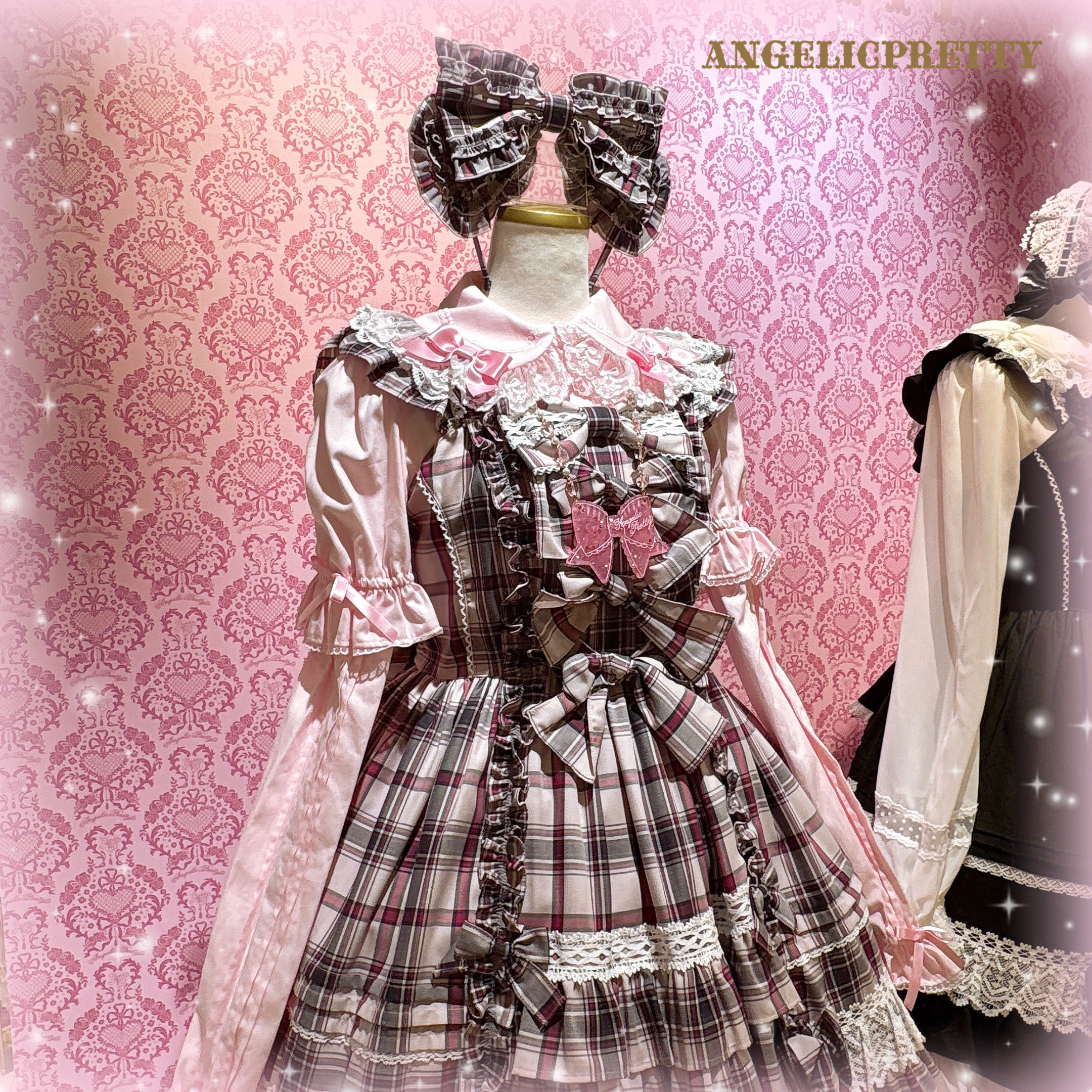Angelic Pretty 別珍タータンチェックフリルジャンパースカートセット Angelic Pretty 別珍タータンチェックフリルジャンパースカート
