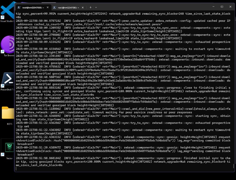 Carover0🐍☢️ (@trxxxgirl) on Twitter photo Todos hablan de comprar o vender cripto…
pero pocos ven cómo late la red que usan.
Esto es #Zcash, por dentro validando transacciones
No solo compro cripto, vivo cripto.
100% de sincronización adiós zcashd, bienvenido Zebra!
Felicidad 💛
<a href="/zcashesp/">Zcash en Español 🛡️ᙇ</a> <a href="/zooko/">zooko🛡🦓🦓🦓 ⓩ</a> <a href="/Zcash/">Zcash 🛡️</a> <a href="/ZcastEsp/">Zcast</a> Todos hablan de comprar o vender cripto…
pero pocos ven cómo late la red que usan.
Esto es #Zcash, por dentro validando transacciones
No solo compro cripto, vivo cripto.
100% de sincronización adiós zcashd, bienvenido Zebra!
Felicidad 💛
<a href="/zcashesp/">Zcash en Español 🛡️ᙇ</a> <a href="/zooko/">zooko🛡🦓🦓🦓 ⓩ</a> <a href="/Zcash/">Zcash 🛡️</a> <a href="/ZcastEsp/">Zcast</a>