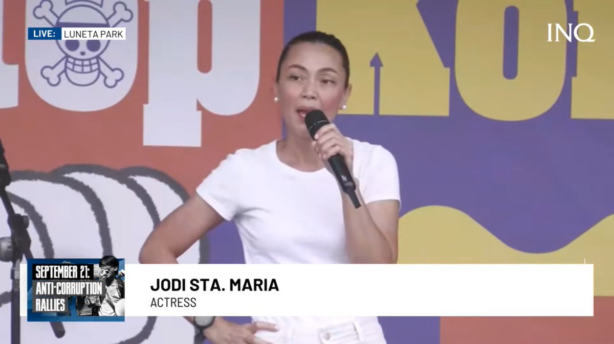luvfromji's tweet photo. "IT HAS TO BE CHANGED. CHANGED HAS TO HAPPEN!" — Jodi Sta. Maria

; I am proud to say that "I STAN THE RIGHT WOMAN!", maraming salamat sa pagtindig, ate @JodiStaMaria ! 🗣️

#JodiStaMaria / #LunetaPark #BahaSaLuneta #TrillionPesoMarch https://t.co/djcV5gQOep