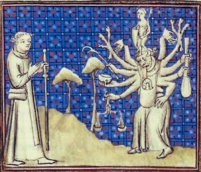 “ Bless you my son. Fear not, for one day the Swiss army will require a tool that can do everything and you’ll find out just how useful you really are. ”   -   15th century, BnF, Français 829, f. 89r