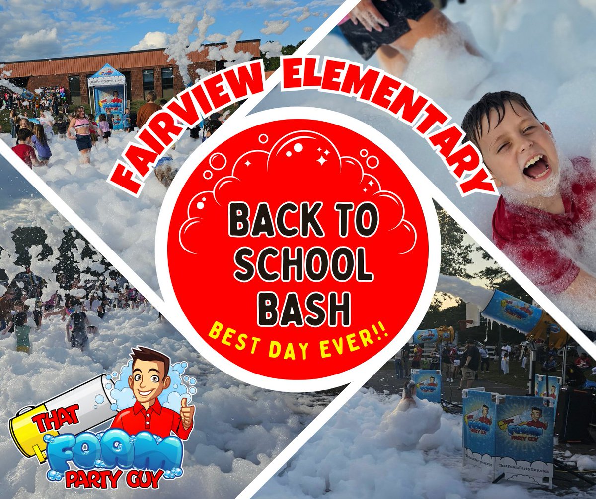 ThatFoamGuy's tweet photo. Double Foam Cannons were firing at the back to school bash! Welcome back students!✏️🫧🎶

Need foam at your school?!? @thatfoampartyguy is now booking for 2026!!

#backtoschool #thatfoampartyguy #FoamParty #NEPAFoamParties https://t.co/TIaBZ60Gco