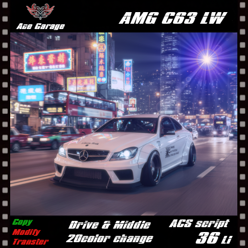axel_rozenblum's tweet photo. Ace Garageからの新作です！
[A.G] AMG C63 LW
[A.G] MB X-Class
[A.G] KenMeri Skyline GT-R
[A.G] Charger Hellcat
これでほぼたまってた車が終わった感じですね。
ラキボのほうも１０月末までなのでそちらもどうぞ。
#AD #SecondLife 
https://t.co/NjCmvYzL3A https://t.co/yP19g3pkeq