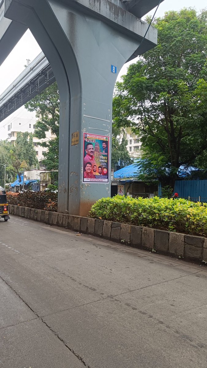 <a href="/mybmcWardMW/">WARD MW BMC</a> 
New illegal banners on pillars of Mono Rail on RC Road Chembur.
As always, we have to bear the face of the gully leader till 30th September.
<a href="/alertnagarik/">Alert Nagarik 🇮🇳</a> <a href="/anand_2s/">NaSA</a> <a href="/AlmeidaRich/">Richard Almeida</a> <a href="/anupamapatnaik/">Anupama</a> <a href="/BankiMistry/">Bankim Mistry, Chakala, Andheri, Mumbai, INDIA</a> <a href="/drifteternal_/">Eternal Drift</a> <a href="/mumbaiwalking/">Mumbaikar50</a> <a href="/mumbaimatterz/">मुंबई Matters™🇮🇳</a> <a href="/Lavnasurous/">Lavanya Thara</a>