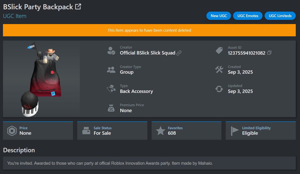 raymondtran59's tweet image. Well, there goes your Party Backpack @BSlickComposer.
