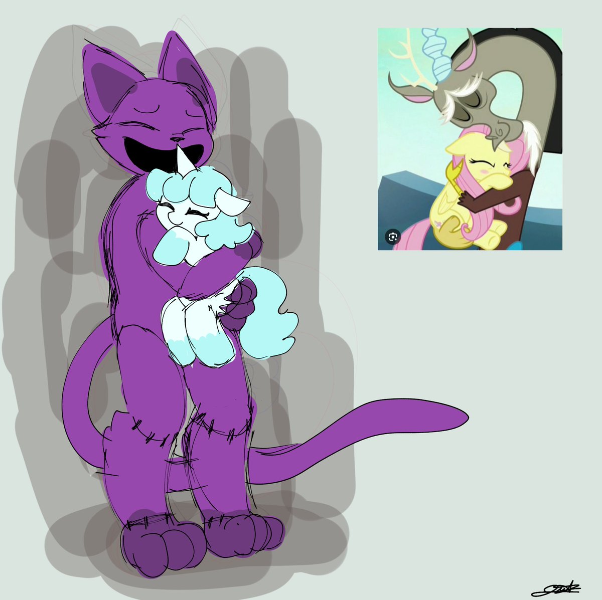 AbbyFC0's tweet image. Son muy pocos q les gustan este ship pero eh visto algunos dibujos de ellos y me gustaron mucho pero nosé yo pero me recuerda a discord x flutteshy😔
#SmilingCrittersAU #SmillingCritters #Catnap #Craftycorn #PoppyPlaytime #PoppyPlaytimefanart
