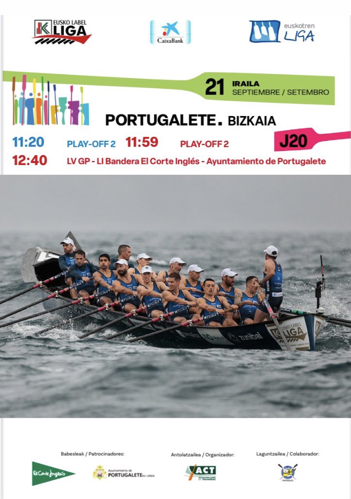 Urdaibai_Arraun's tweet photo. 🚣♀️Gaur Portugaleten / la ultima #euskolabelliga #BouBizkaia #Bermeo #Urdaibai #Bizkaia #arrauna #remo #rowing #trainera #herribattaldebat https://t.co/9wcTkUa3k1