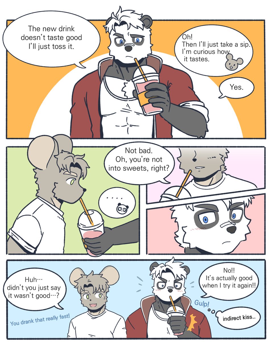 판다선배의 간접키스 Kr En
Panda’s indirect kiss