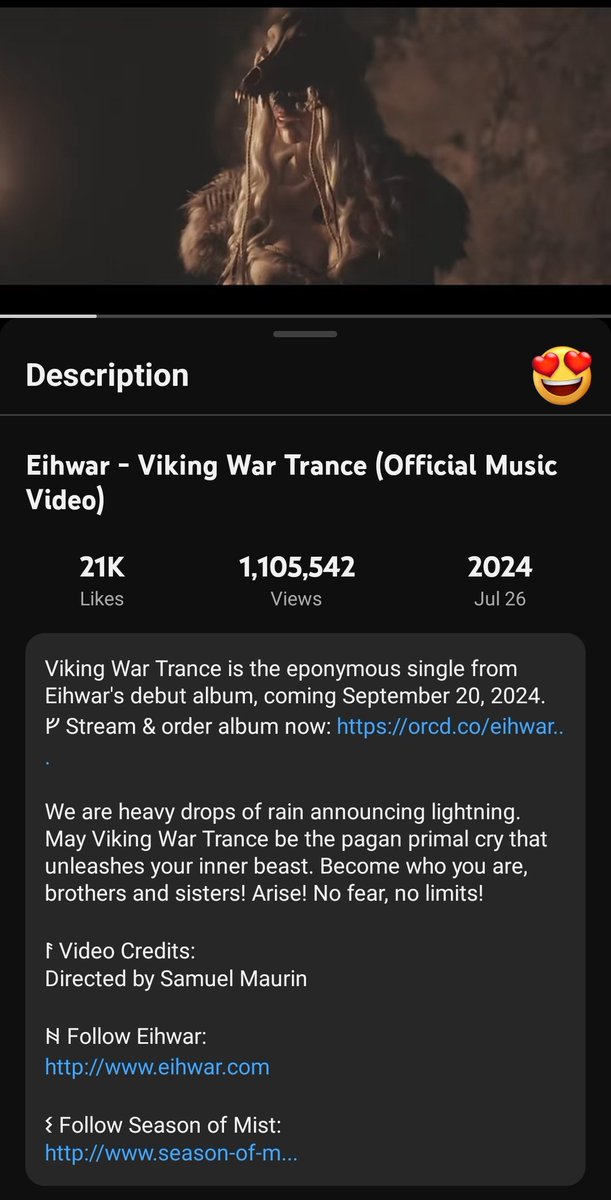 Dukhishyam17's tweet image. Eihwar - Viking War Trance 🥰
Listening and Dancing All Day Today!
#Druid 
Source - Yutbe