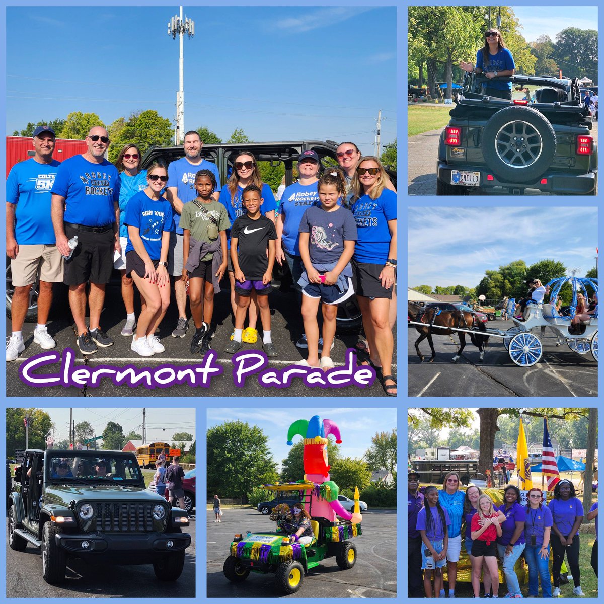 We had perfect weather to participate in the Clermont parade.  It's an annual event that  Robey loves to participate in. This year, Tony came too! #wearewayne <a href="/RobeyPTO/">Robey Elementary PTO</a>