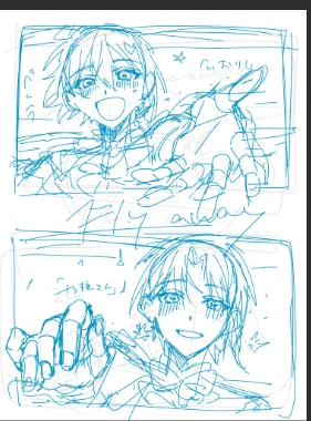 こういうイラストをめぞとぴたごらも考えたい 